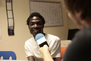 Hassan en la entrevista para SOS Radio